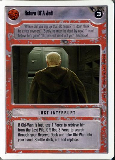 Star Wars: Premiere Unlimited (Base Set) card 250 Return Of A Jedi