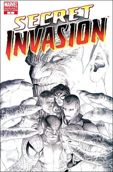 Secret Invasion (2008) issue 1-F Steve McNiven 1:75 Sketch Cover 