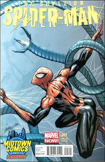 Superior Spider-Man (2013) issue 1-J J. Scott Campbell Midtown Comics Connecting Cover