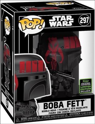 POP! Star Wars figure 297-G Boba Fett (Futura Black) Spring Convention