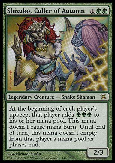 Magic the Gathering: Betrayers of Kamigawa (Base Set) card 144 Shizuko, Caller of Autumn
