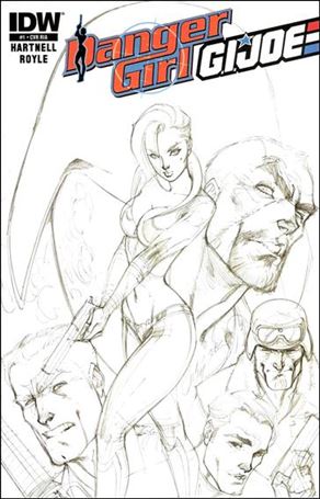 Danger Girl/G.I. Joe issue 1-C Abbey Chase 1:10 Sketch Cover