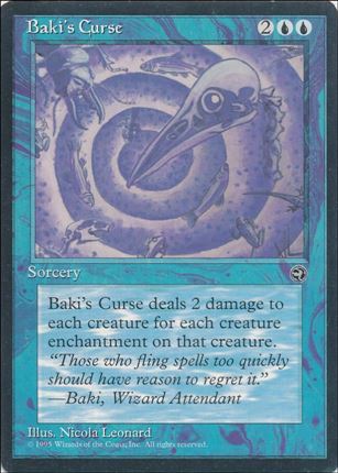 Magic the Gathering: Homelands (Base Set) card 22 Baki's Curse