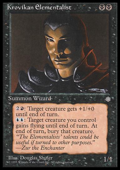 Magic the Gathering: Ice Age (Base Set) card 139 Krovikan Elementalist