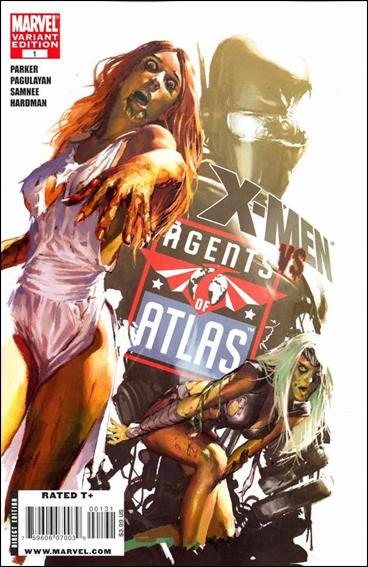 X-Men vs Agents of Atlas issue 1-B Gerald Parel 1:10 "Zombie" Cover