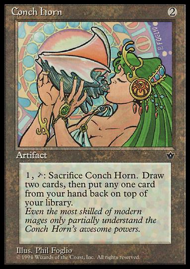 Magic the Gathering: Fallen Empires (Base Set) card 83 Conch Horn