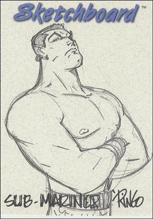 Marvel Creators Collection '98 (Sketchboard Subset) card 22-C Sub-Mariner (Grey)