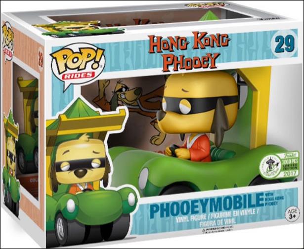 POP! Rides figure 29 Phooeymobile with Hong Kong Phooey ECCC 2017