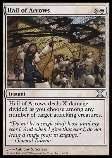Magic the Gathering: 10th Edition (Base Set) card 18 Hail of Arrows