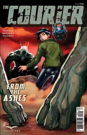Courier: From the Ashes issue 4-B J.G. Miranda Cover