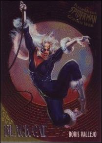 Fleer Ultra Spider-Man (Golden Web Subset) card 1 Black Cat 