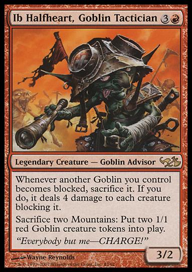 Magic the Gathering: Duel Decks: Elves vs. Goblins (Base Set) card 43 Ib Halfheart, Goblin Tactician