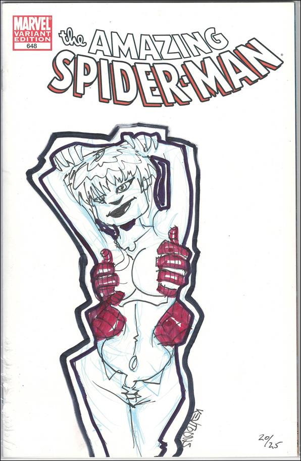 Amazing Spider-Man (1963) issue 648-K DF Blank Cover (MJ Sgnd & Remkd by K Greaves) 1/25
