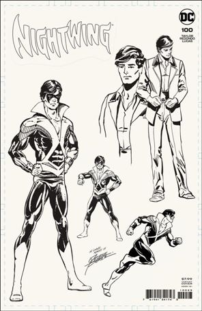 Nightwing (2016) issue 100-H George Pérez Art Board Design Cardstock Cover