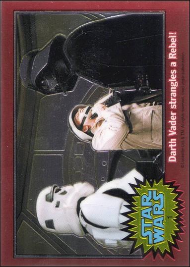 Star Wars Chrome Archives (Base Set) card 1 Darth Vader strangles a Rebel!