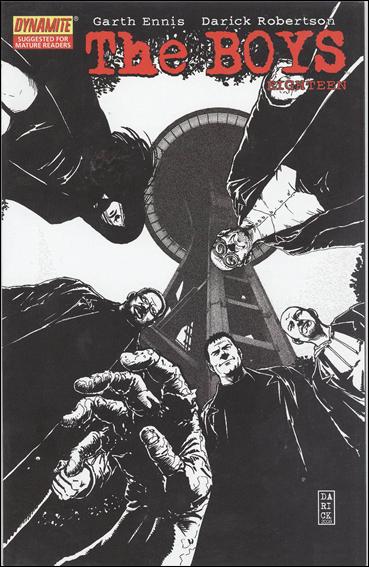 Boys issue 18-D Black and White "Space Needle" Cover