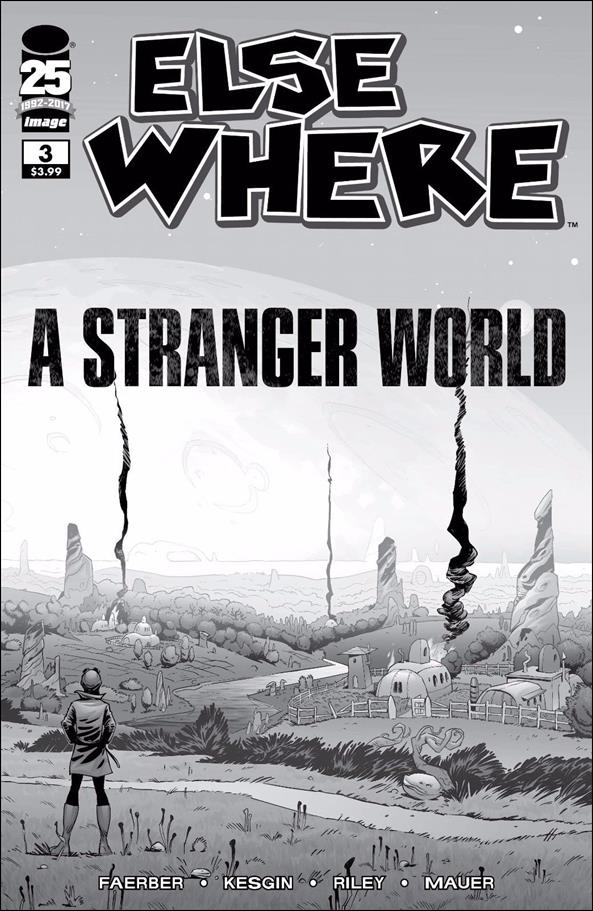 Elsewhere issue 3-D Sumeyye Kesgin Walking Dead BW Tribute Cover Cover