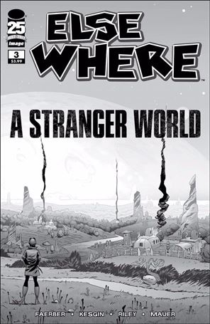 Elsewhere issue 3-D Sumeyye Kesgin Walking Dead BW Tribute Cover Cover