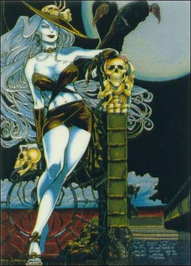 Lady Death All Chromium (Base Set) card 80 Presence of Death