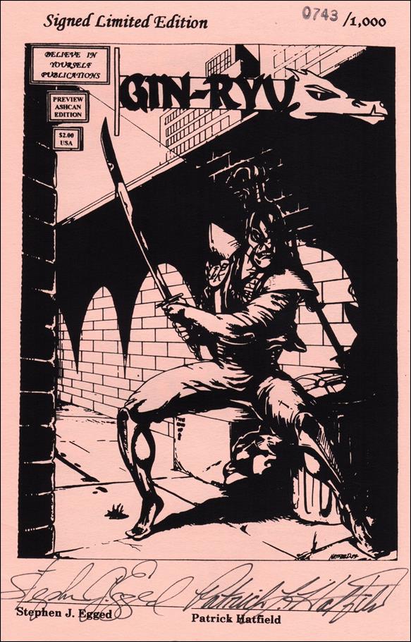 Gin-Ryu issue Ashcan-B Signed Limited Edition Ashcan 1/1000