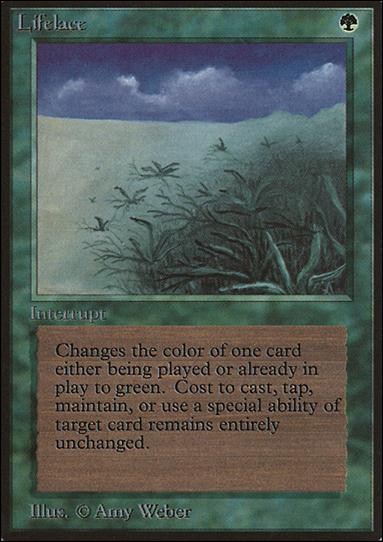 Magic the Gathering: Limited Edition Beta (Base Set) card 208 Lifelace