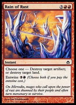 Magic the Gathering: Fifth Dawn (Base Set) card 76 Rain of Rust