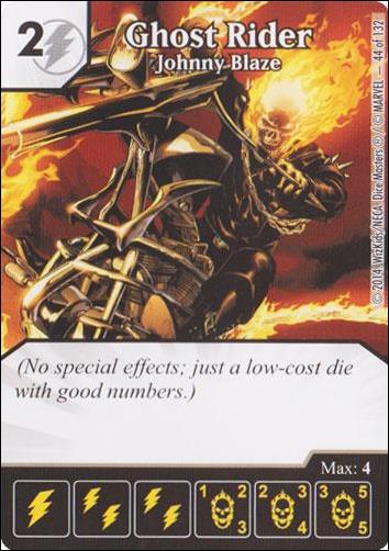 Marvel Dice Masters Avengers vs. X-Men  card 44 Ghost Rider: Johnny Blaze