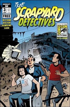 Scrapyard Detectives issue 3-B Batton Lash San Diego Comic-Con Cover