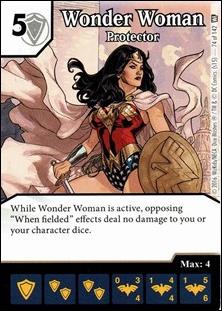 DC Comics Dice Masters World's Finest card 74 Wonder Woman: Protector