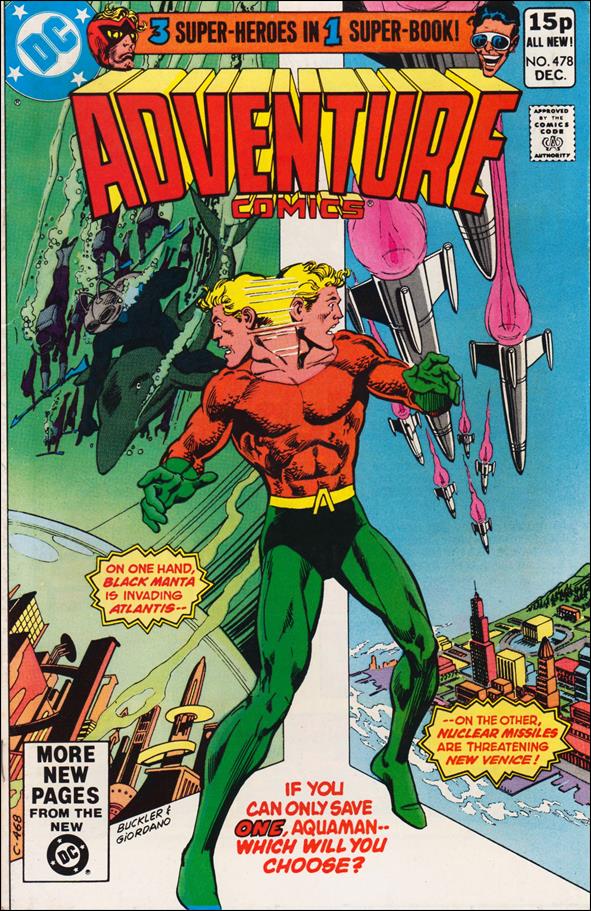 Adventure Comics (1938) issue 478-B UK Price Cover