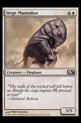 Magic the Gathering: 2011 Core Set (Base Set) card 29 Siege Mastodon