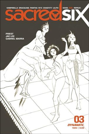 Sacred Six issue 3-I Jae Lee 1:15 Tint Cover