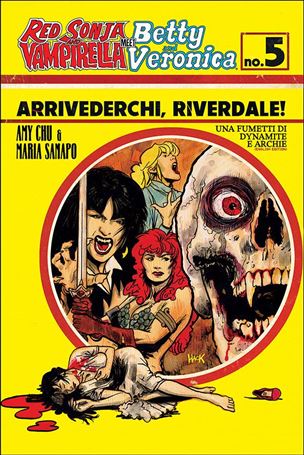 Red Sonja and Vampirella Meet Betty and Veronica issue 5-B Robert Hack Cover