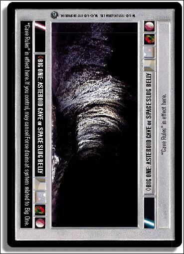 Star Wars: Dagobah Limited (Base Set) card 66 Big One: Asteroid Cave or Space Slug Belly
