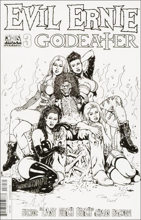 Evil Ernie: Godeater issue 3-C Cezar Razek 1:10 Black & White Cover