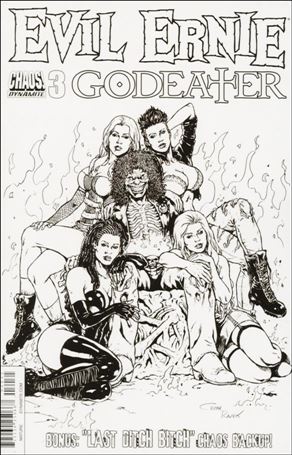 Evil Ernie: Godeater issue 3-C Cezar Razek 1:10 Black & White Cover