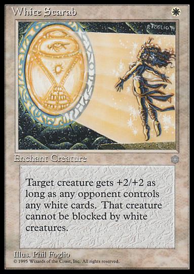 Magic the Gathering: Ice Age (Base Set) card 56 White Scarab