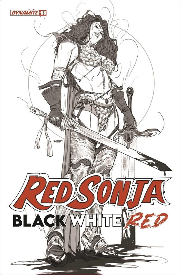 Red Sonja: Black White Red issue 8-G Joshua "Sway" Swaby 1:10 Black & White Cover