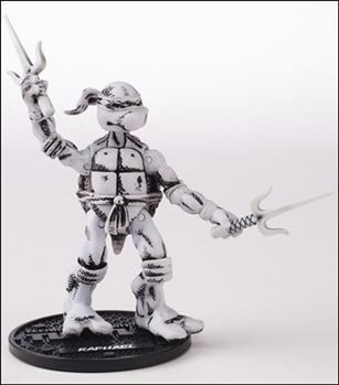 Teenage Mutant Ninja Turtles (2012) Exclusives figure 3-B Original Comic Book Raphael Black & White (Loose)