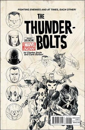 Thunderbolts (2013) issue 20-D Phil Noto 1:100 Sketch Cover