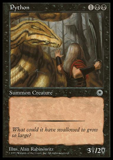 Magic the Gathering: Portal (Base Set) card 105 Python