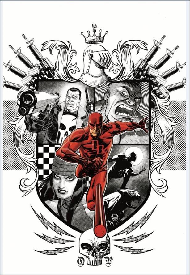 Marvel Knights 20th issue 2-D Dave Johnson 1:50 Cover