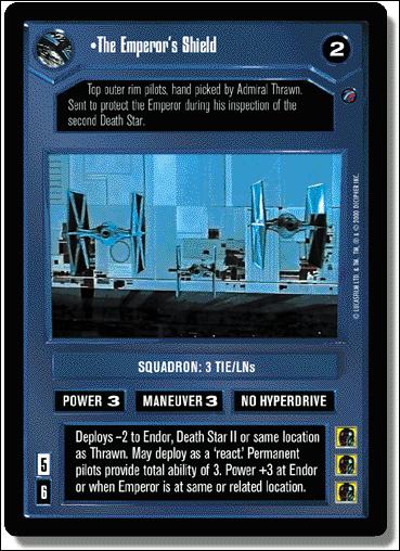 Star Wars: Death Star II Limited (Base Set) card 68 The Emperor's Shield