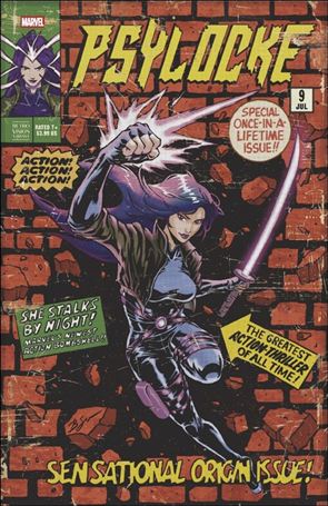 Psylocke (2025) issue 9-B Benjamin Su RetroVision Cover