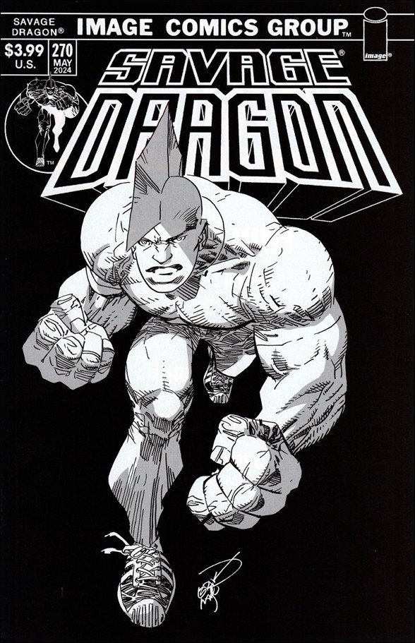 Savage Dragon (1993) issue 270-B Erik Larsen Retro 1970s Trade Dress Cover