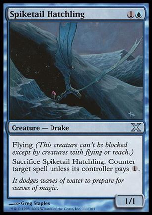 Magic the Gathering: 10th Edition (Base Set) card 111 Spiketail Hatchling