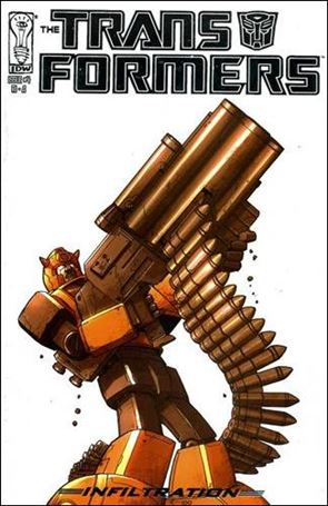 Transformers: Infiltration issue 4-E Andrew Wildman Foil Cover 1:25