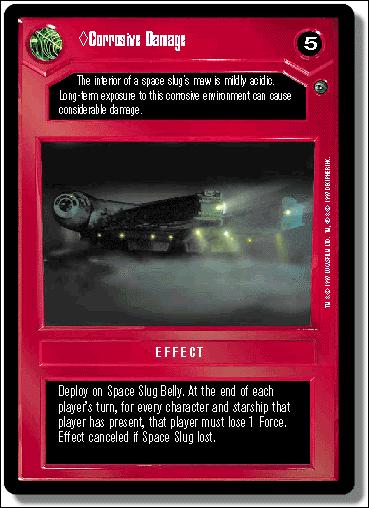 Star Wars: Dagobah Limited (Base Set) card 28 Corrosive Damage