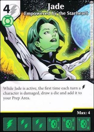 DC Comics Dice Masters War of Light card 116 Jade: Empowered by the Starheart