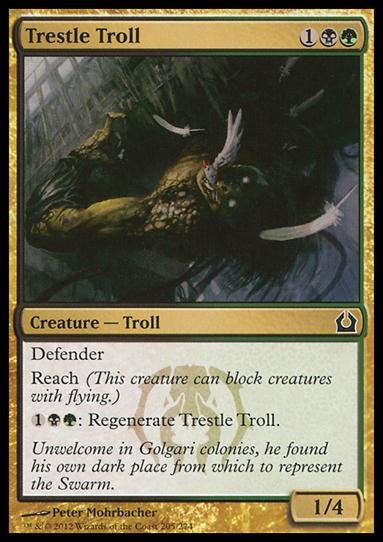 Magic the Gathering: Return to Ravnica (Base Set) card 205 Trestle Troll